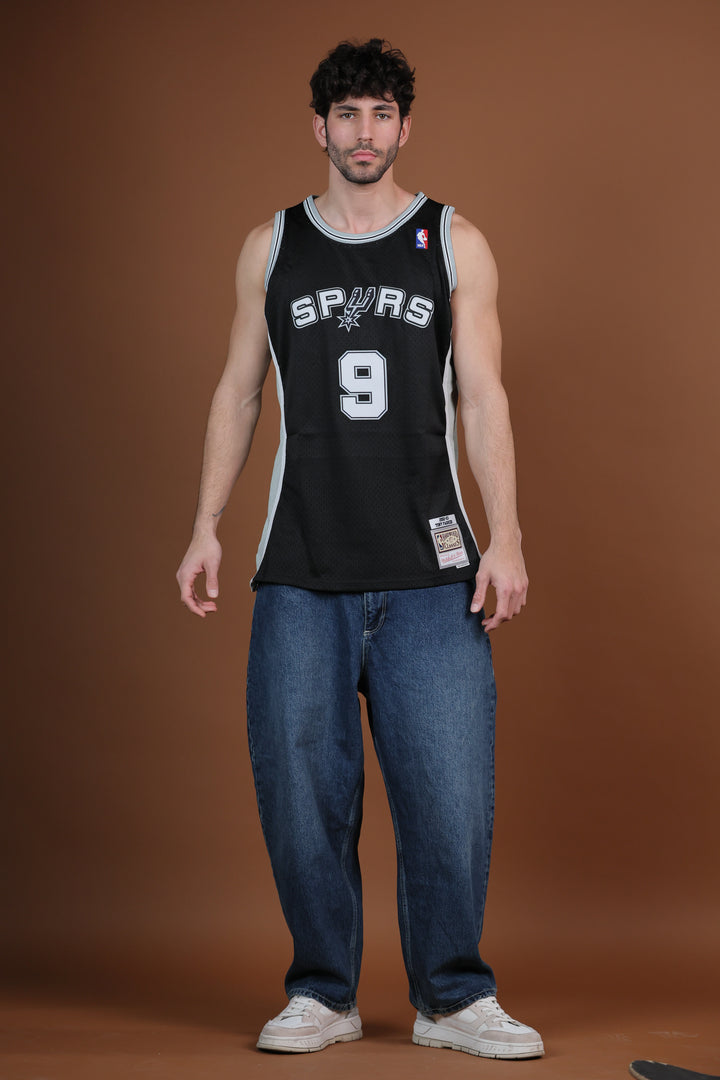 גופיית NBA טוני פארקר סן אנטוניו ספרס – שחור מהדורת רטרו 2002/03 | HOOPERS