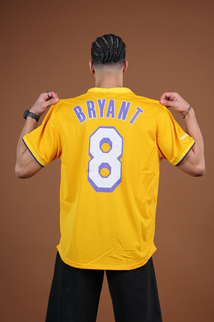 גופיית NBA קובי בראיינט לוס אנג’לס לייקרס – צהוב מהדורת רטרו | HOOPERS