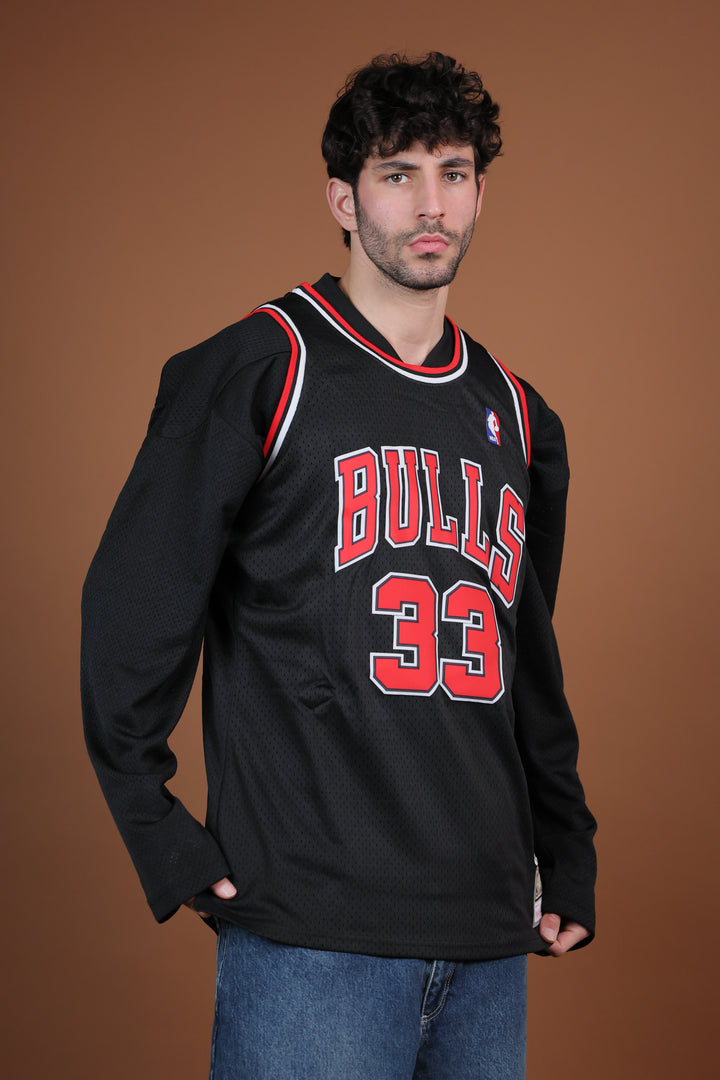 גופיית NBA סקוטי פיפן שיקגו בולס – שחור רטרו 1997/98 | HOOPERS