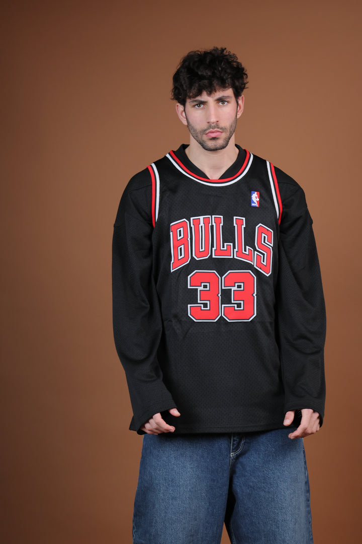 גופיית NBA סקוטי פיפן שיקגו בולס – שחור רטרו 1997/98 | HOOPERS