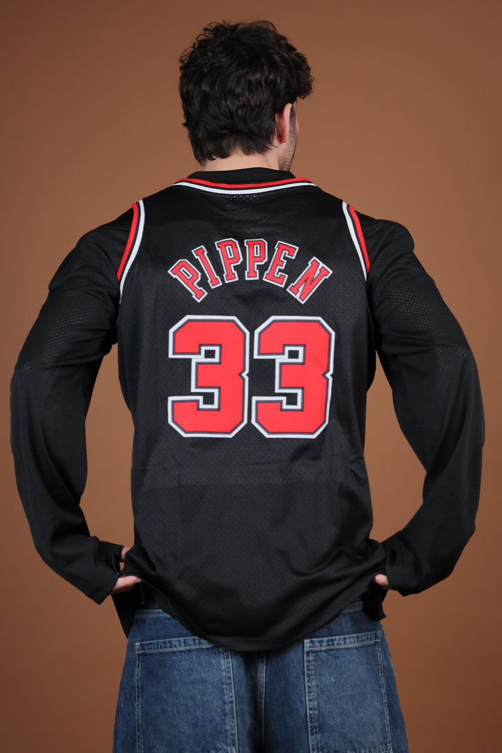 גופיית NBA סקוטי פיפן שיקגו בולס – שחור רטרו 1997/98 | HOOPERS