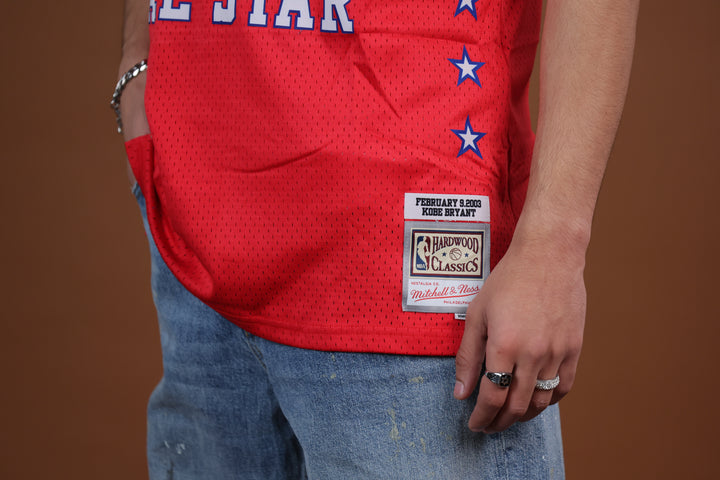 גופיית NBA קובי בראיינט אולסטאר – אדום רטרו 2003 | HOOPERS