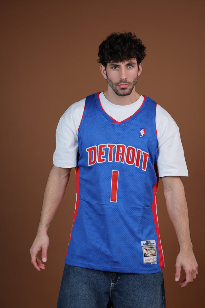 גופיית NBA צ׳ונסי בילאפס דטרויט פיסטונס – כחול מהדורת רטרו 2003/04 | HOOPERS