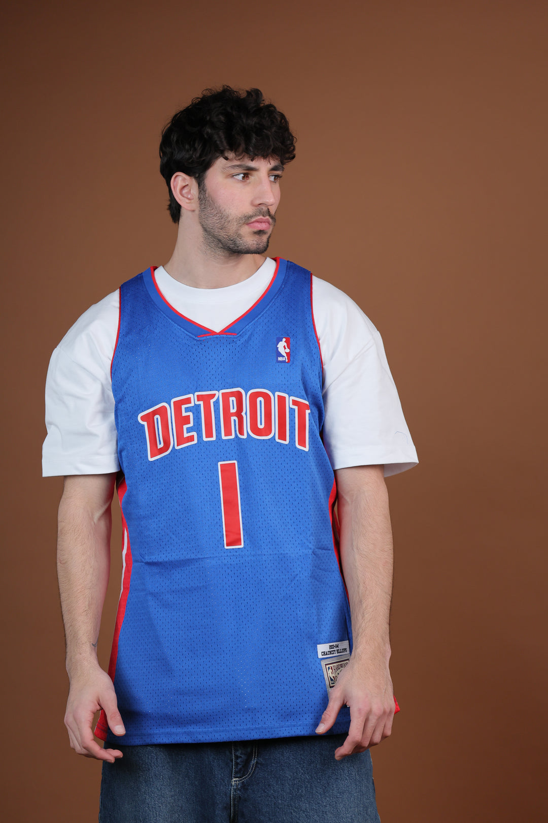 גופיית NBA צ׳ונסי בילאפס דטרויט פיסטונס – כחול מהדורת רטרו 2003/04 | HOOPERS