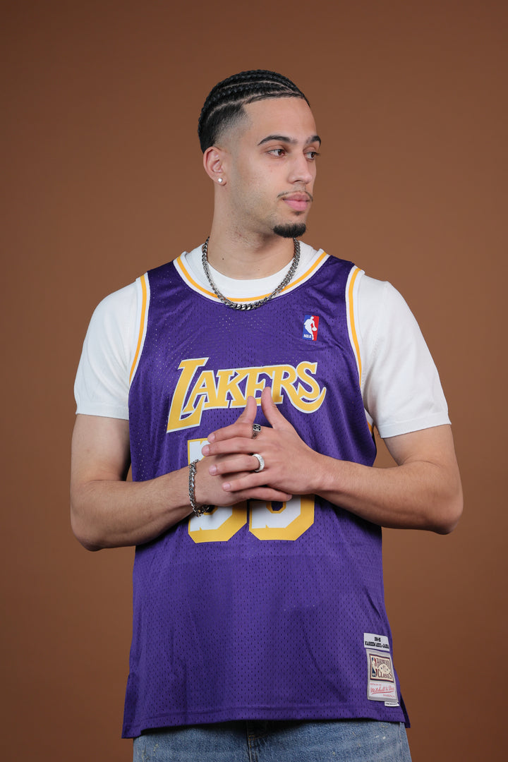 גופיית NBA קארים עבדול־ג׳באר לוס אנג׳לס לייקרס – סגול מהדורת רטרו 1984/85 | HOOPERS