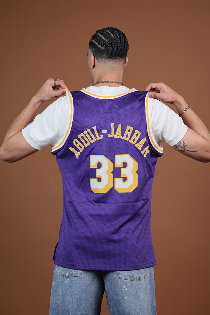 גופיית NBA קארים עבדול־ג׳באר לוס אנג׳לס לייקרס – סגול מהדורת רטרו 1984/85 | HOOPERS