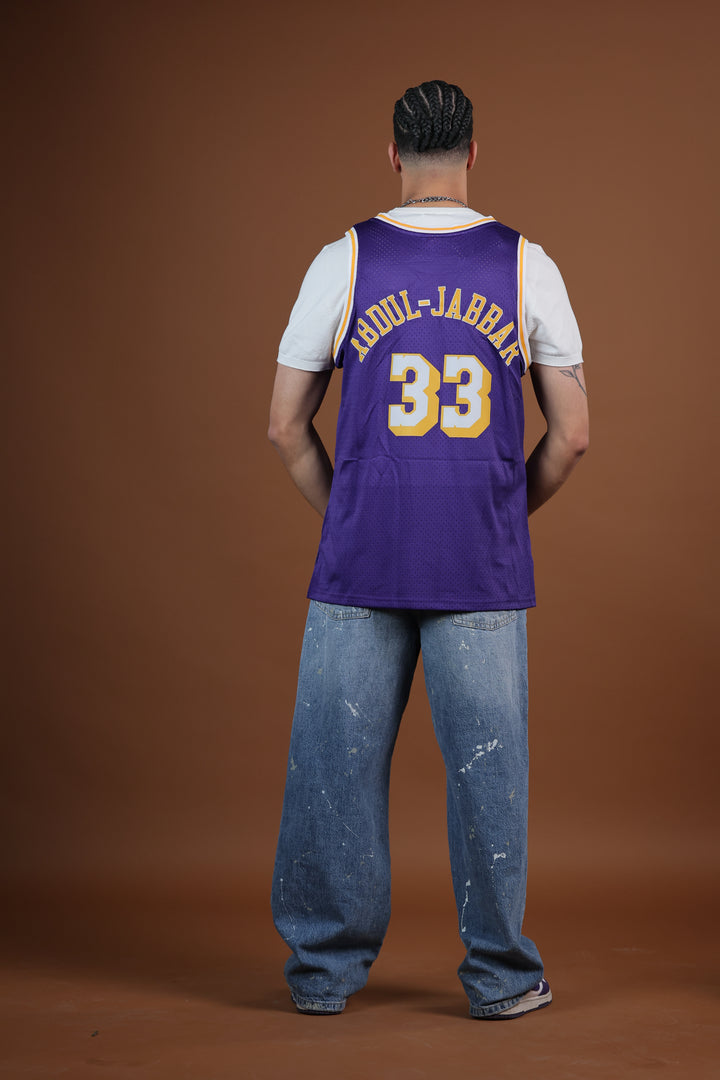 גופיית NBA קארים עבדול־ג׳באר לוס אנג׳לס לייקרס – סגול מהדורת רטרו 1984/85 | HOOPERS