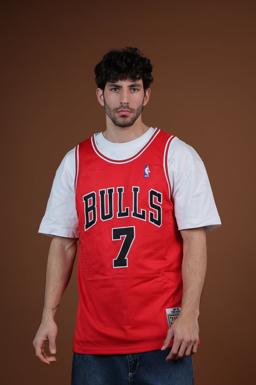 גופיית NBA טוני קוקוץ’ שיקגו בולס – אדום מהדורת רטרו 1997/98 | HOOPERS