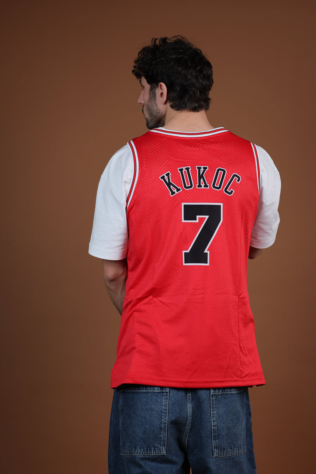 גופיית NBA טוני קוקוץ’ שיקגו בולס – אדום מהדורת רטרו 1997/98 | HOOPERS