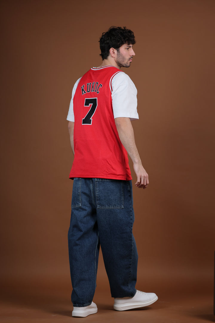 גופיית NBA טוני קוקוץ’ שיקגו בולס – אדום מהדורת רטרו 1997/98 | HOOPERS