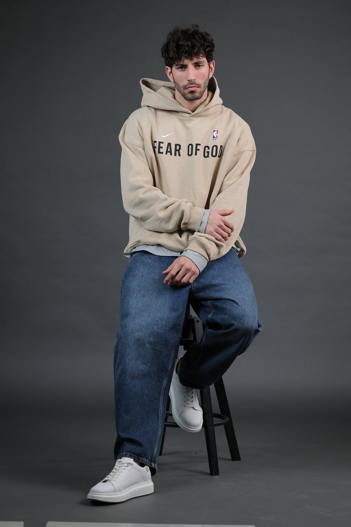 קפוצ'ון FEAR OF GOD – גוון בז’ פרימיום | HOOPERS