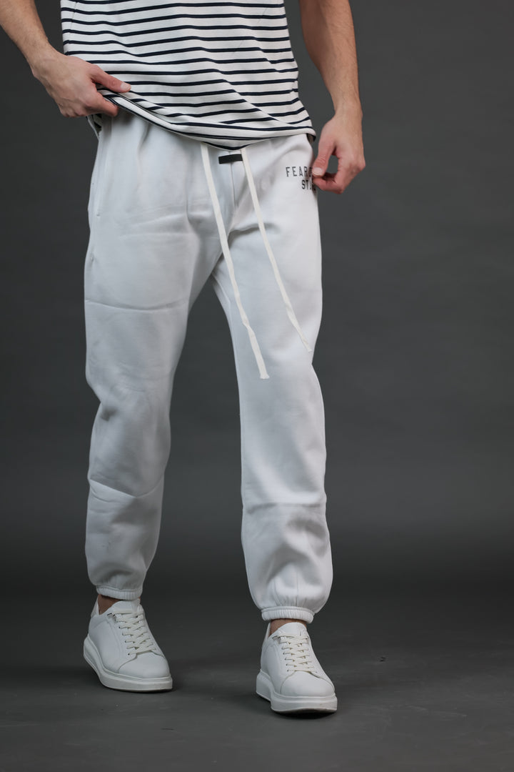 מכנסי FEAR OF GOD STATE לבן | HOOPERS