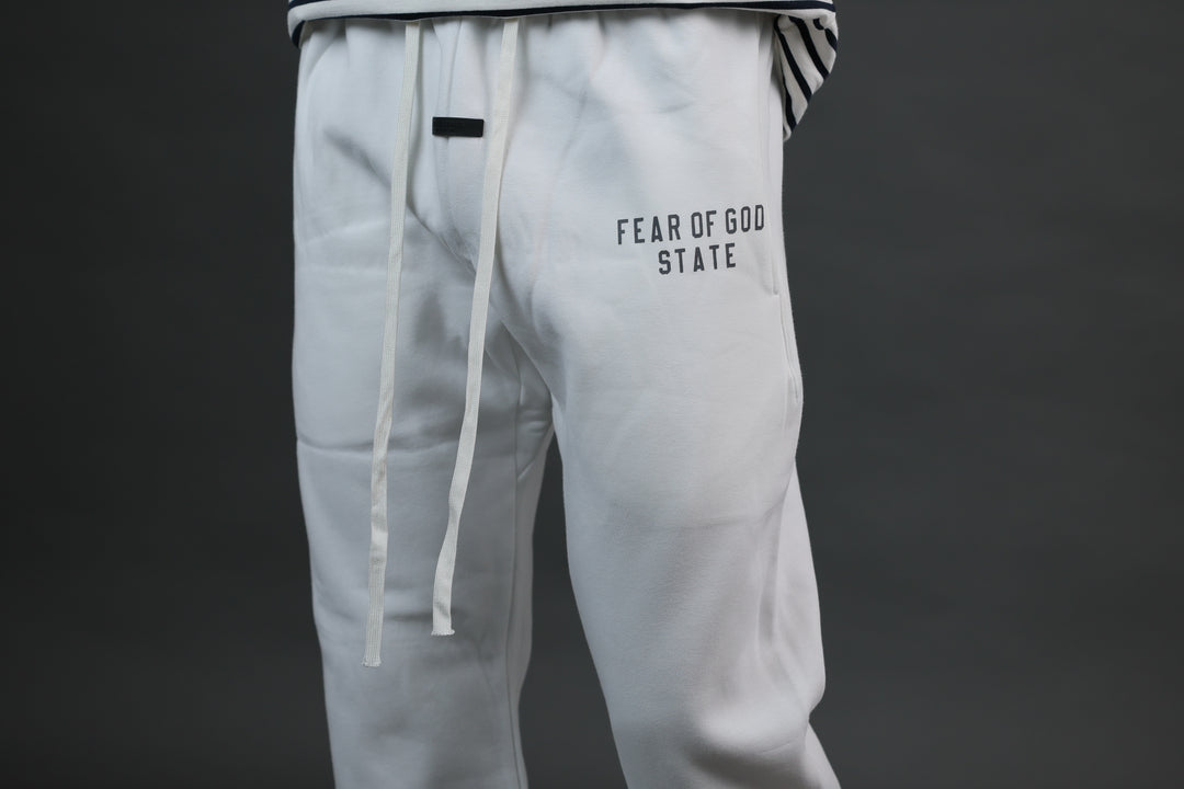 מכנסי FEAR OF GOD STATE לבן | HOOPERS