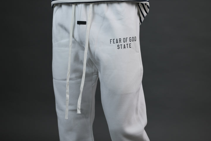 מכנסי FEAR OF GOD STATE לבן | HOOPERS