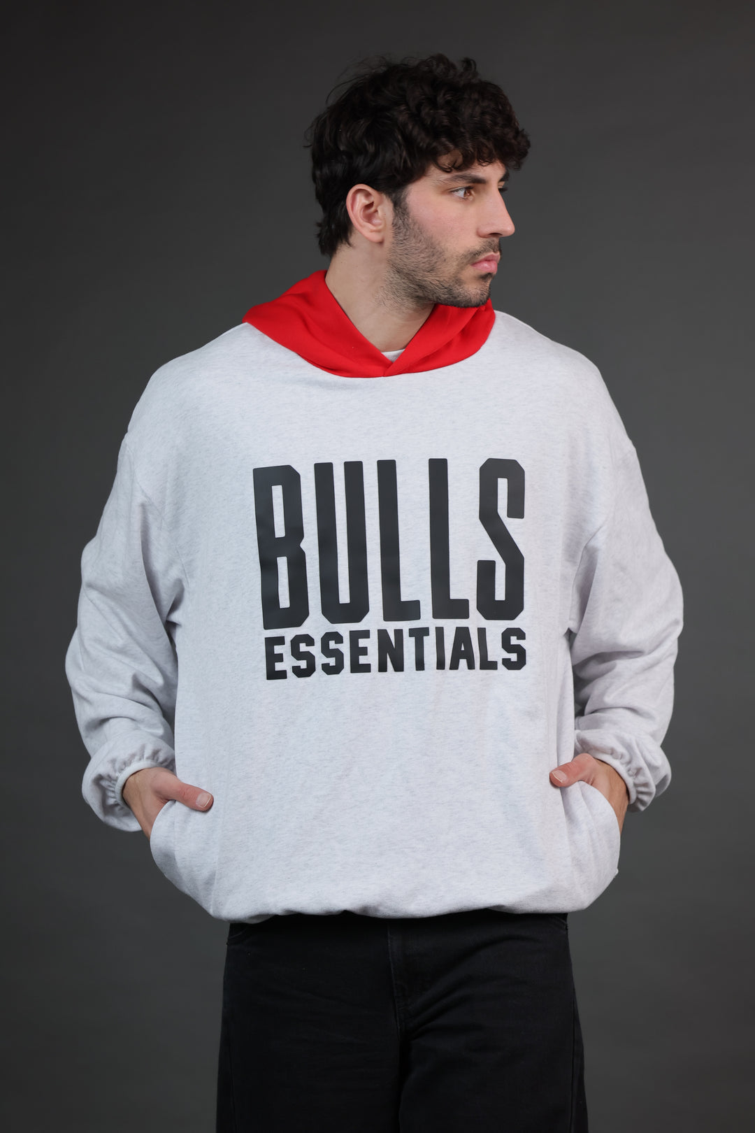 קפוצ’ון NBA שיקגו בולס – BULLS Essentials אפור Edition | HOOPERS