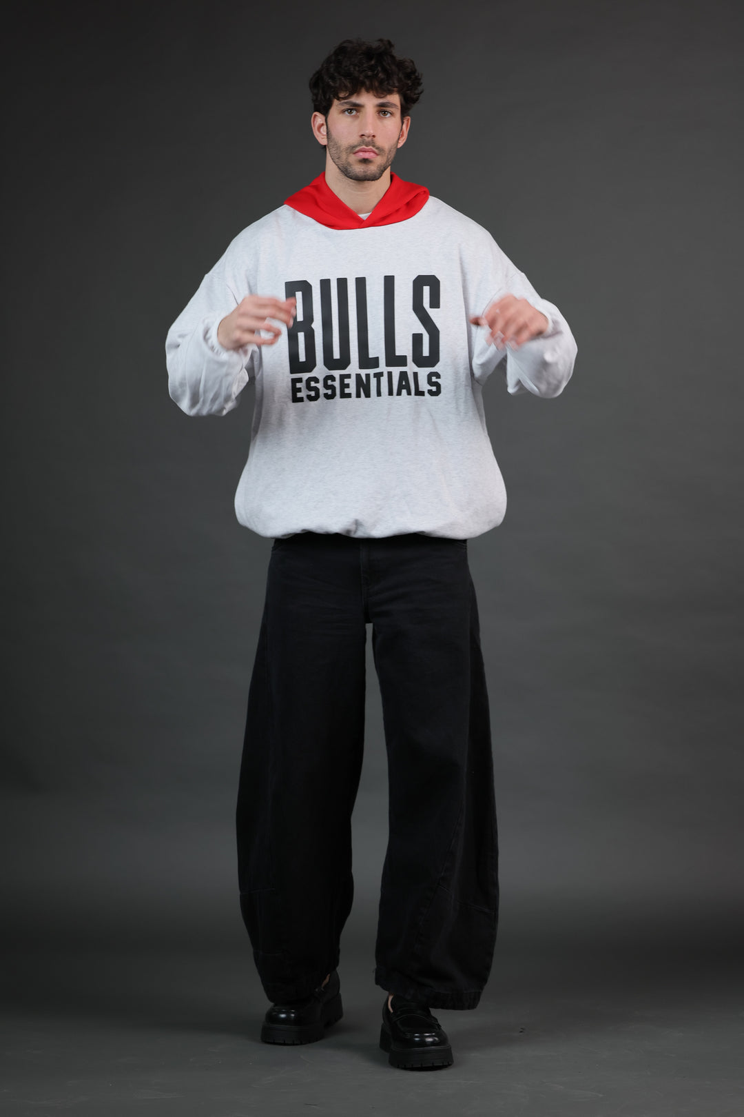 קפוצ’ון NBA שיקגו בולס – BULLS Essentials אפור Edition | HOOPERS