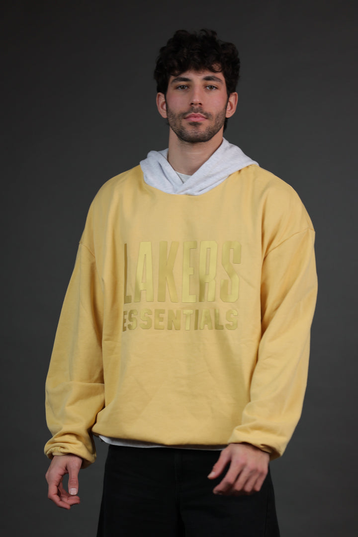 סווטשירט LAKERS ESSENTIALS צהוב | HOOPERS
