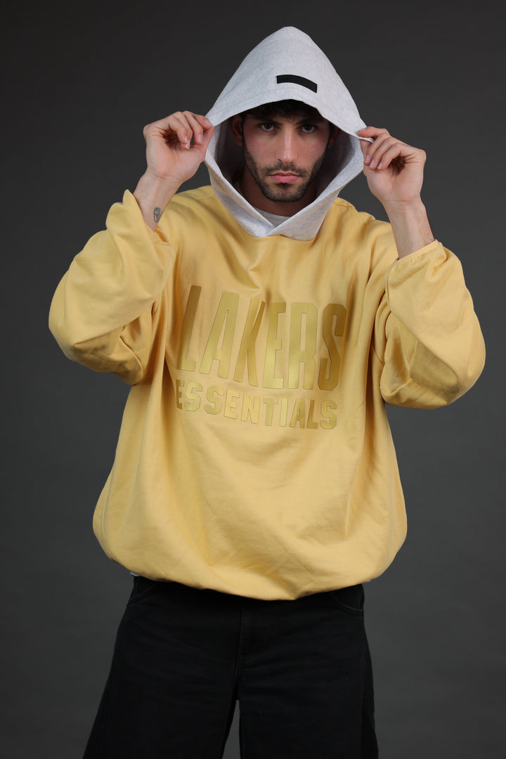 סווטשירט LAKERS ESSENTIALS צהוב | HOOPERS