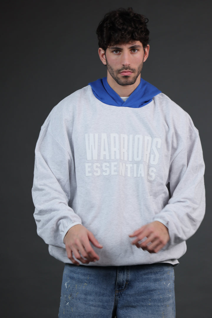 קפוצ’ון NBA גולדן סטייט ווריירס – WARRIORS Essentials אפור Edition | HOOPERS