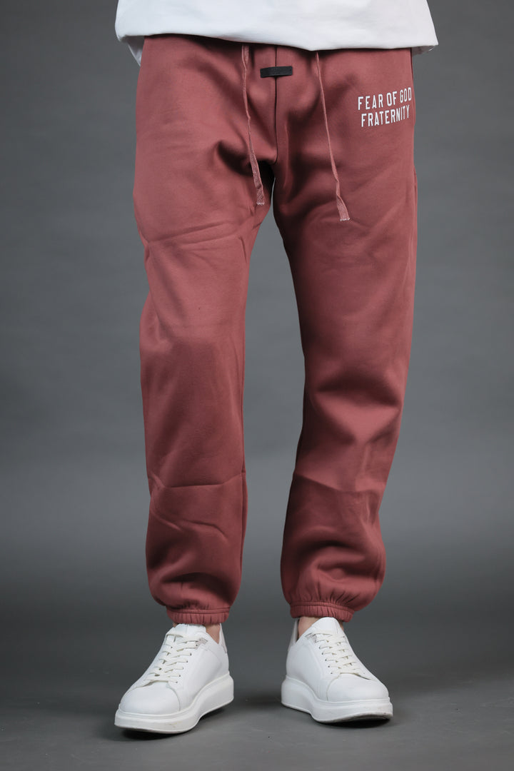 מכנסי FEAR OF GOD FRATERNITY בורדו| HOOPERS