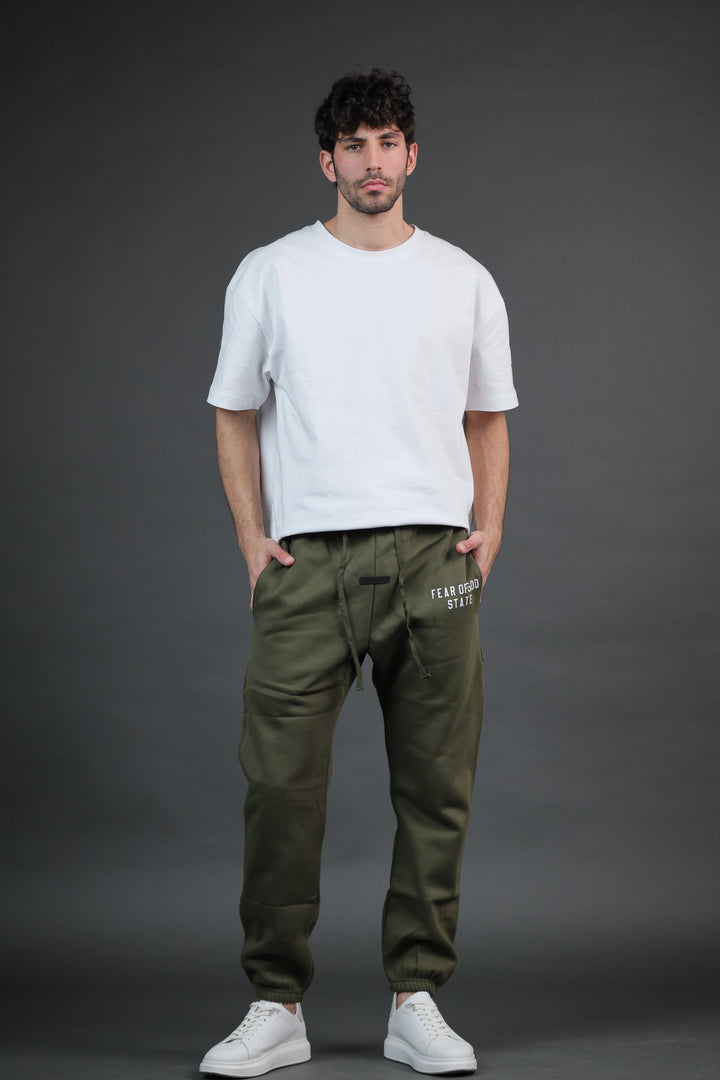 מכנסי FEAR OF GOD STATE ירוק זית | HOOPERS