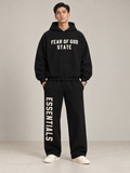 קפוצ'ון Fear of God Essentials – STATE שחור | HOOPERS
