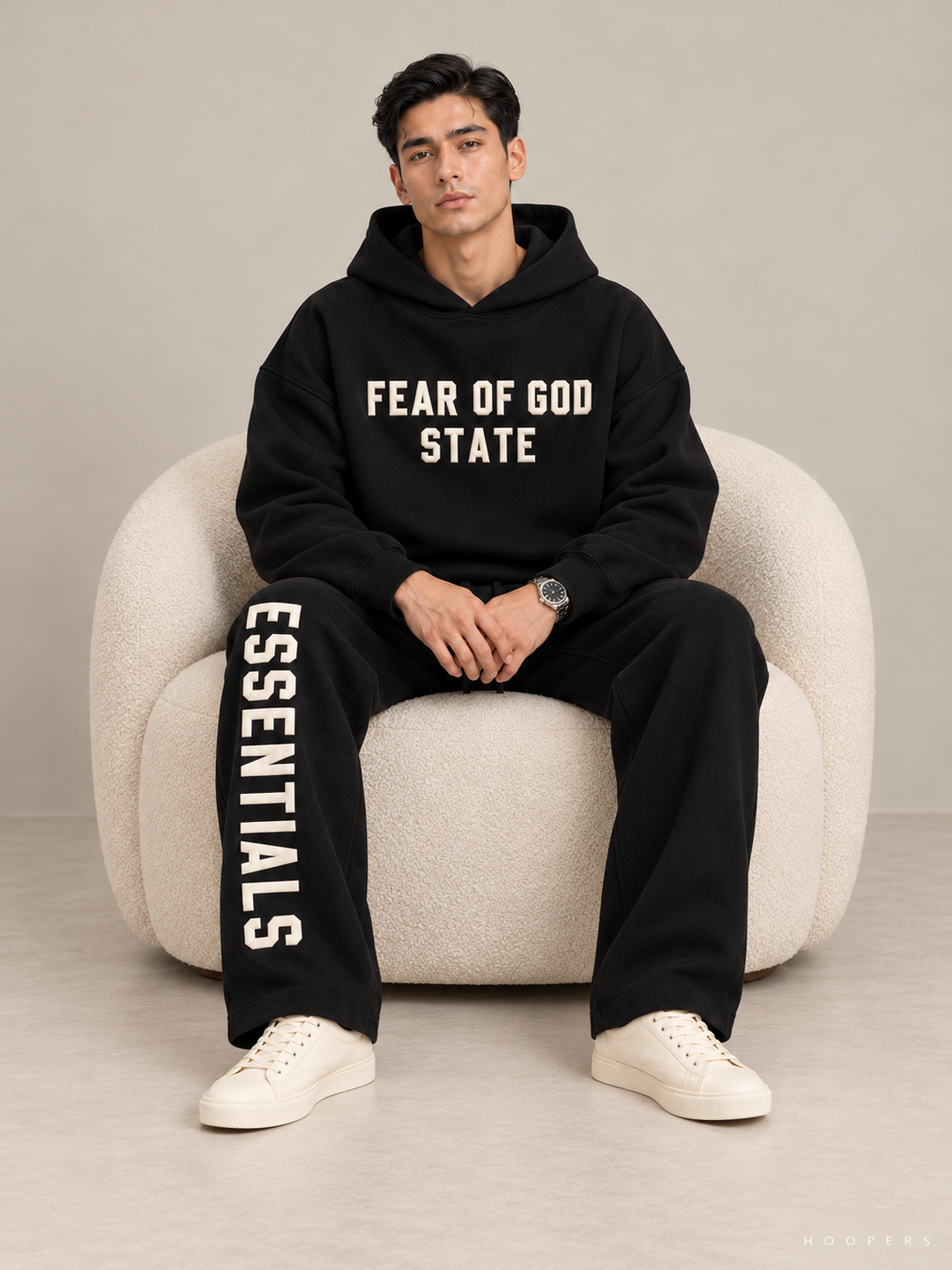 קפוצ'ון Fear of God Essentials – STATE שחור – סטודיו