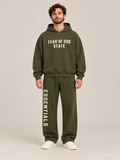 קפוצ'ון Fear of God Essentials – STATE ירוק זית | HOOPERS