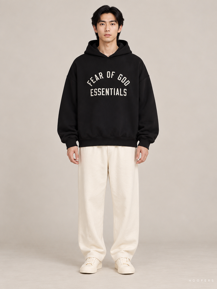 קפוצ'ון Fear of God Essentials – Arch שחור – חזית