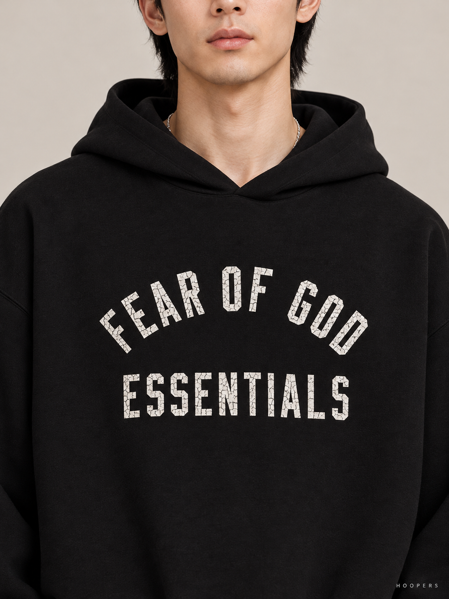 קפוצ'ון Fear of God Essentials – Arch שחור | HOOPERS