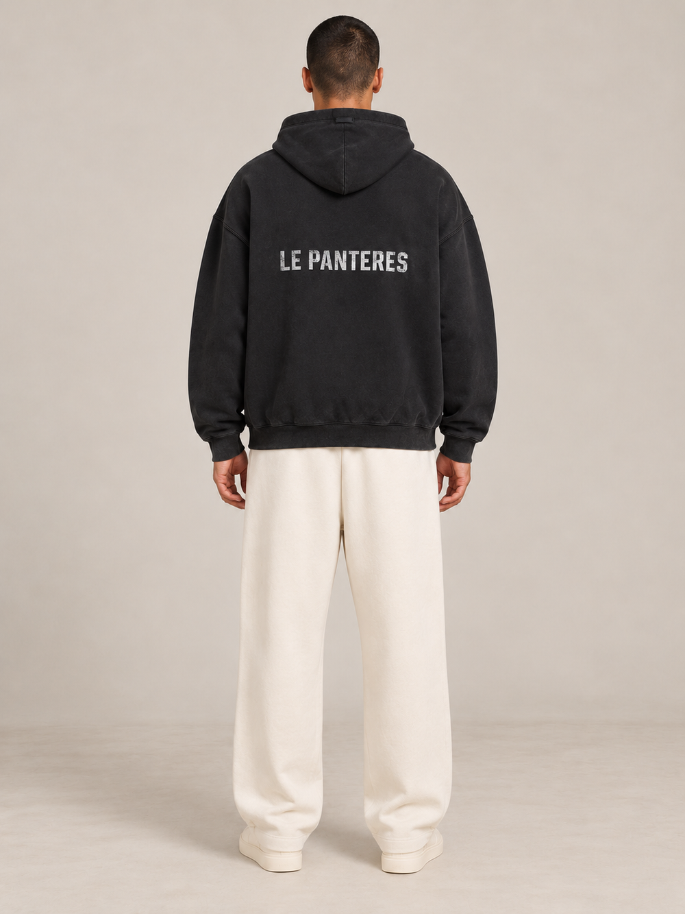 קפוצ'ון Fear of God Essentials – People שחור מכובס – גב