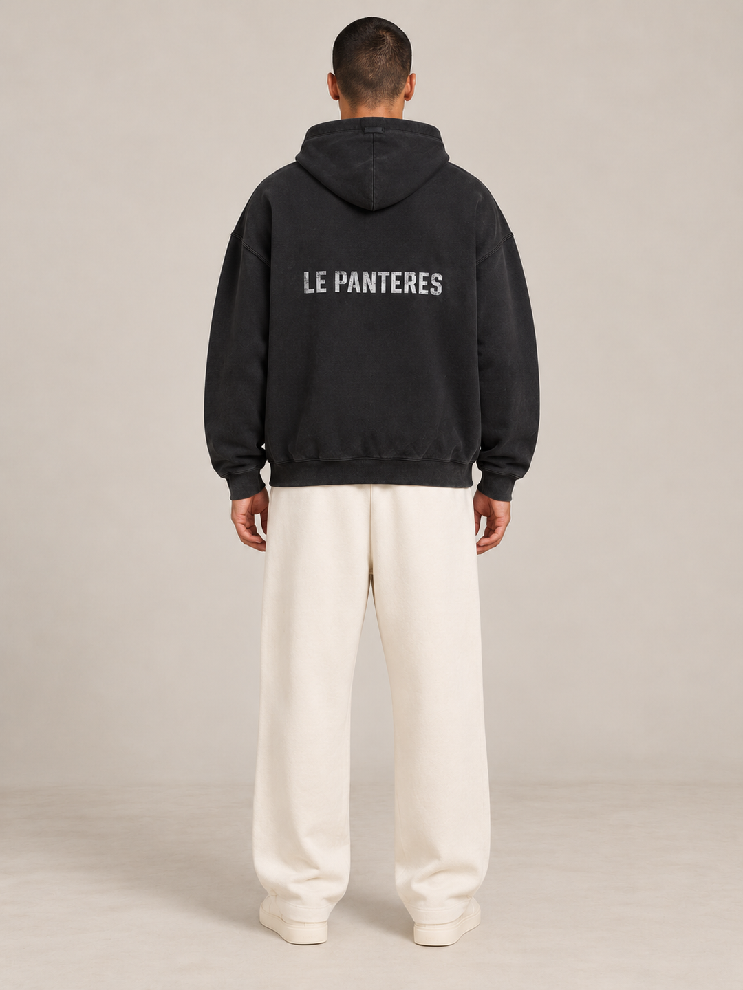 קפוצ'ון Fear of God Essentials – People שחור מכובס – גב