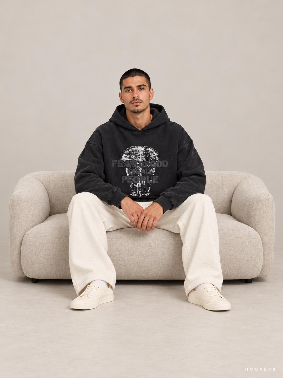 קפוצ'ון Fear of God Essentials – People שחור מכובס – סטודיו