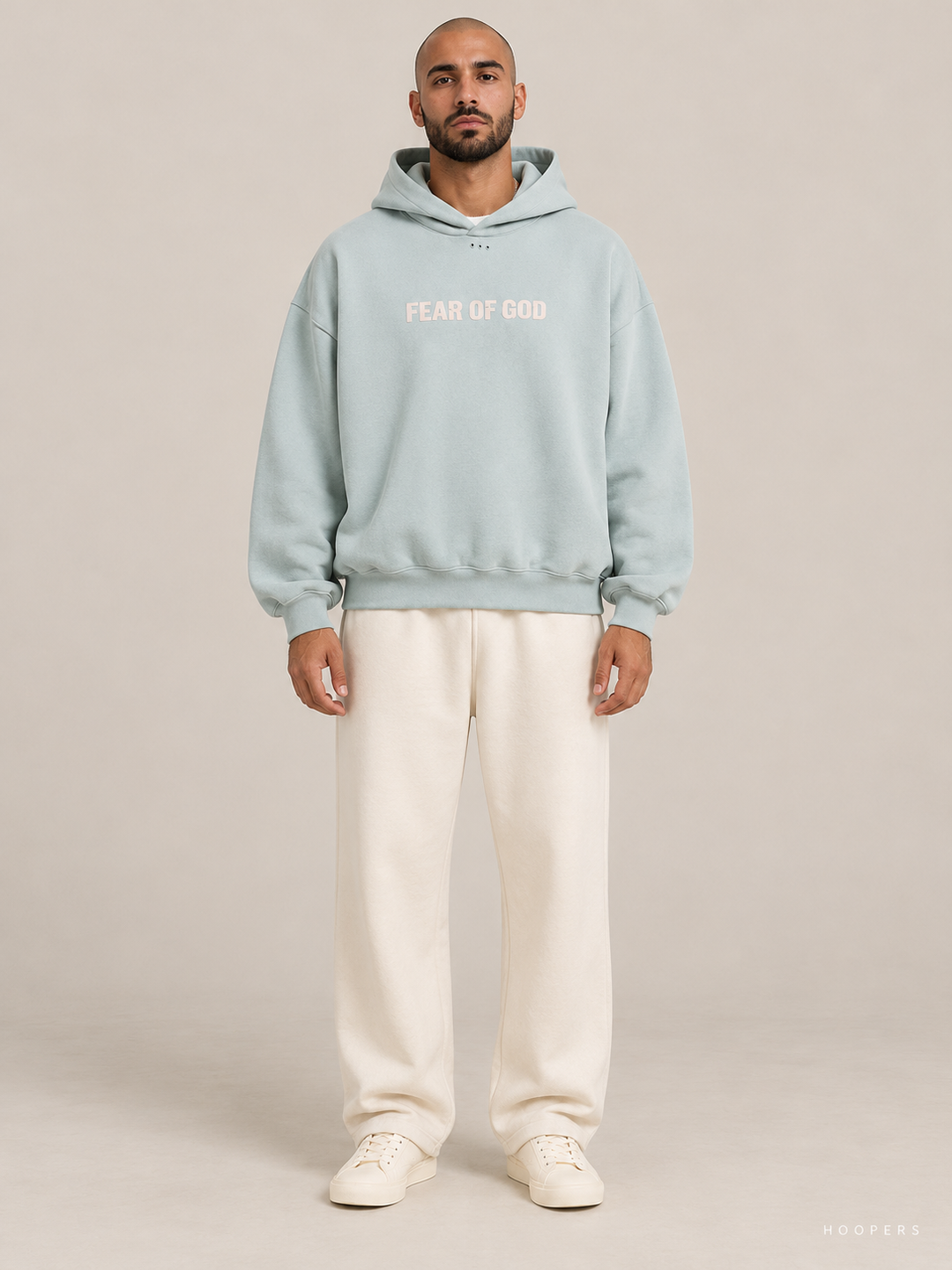 קפוצ'ון Fear of God Essentials – Heaven מנטה מכובס – חזית