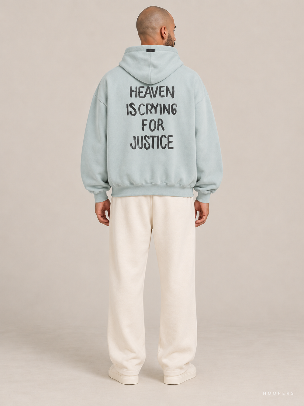 קפוצ'ון Fear of God Essentials – Heaven מנטה מכובס – גב