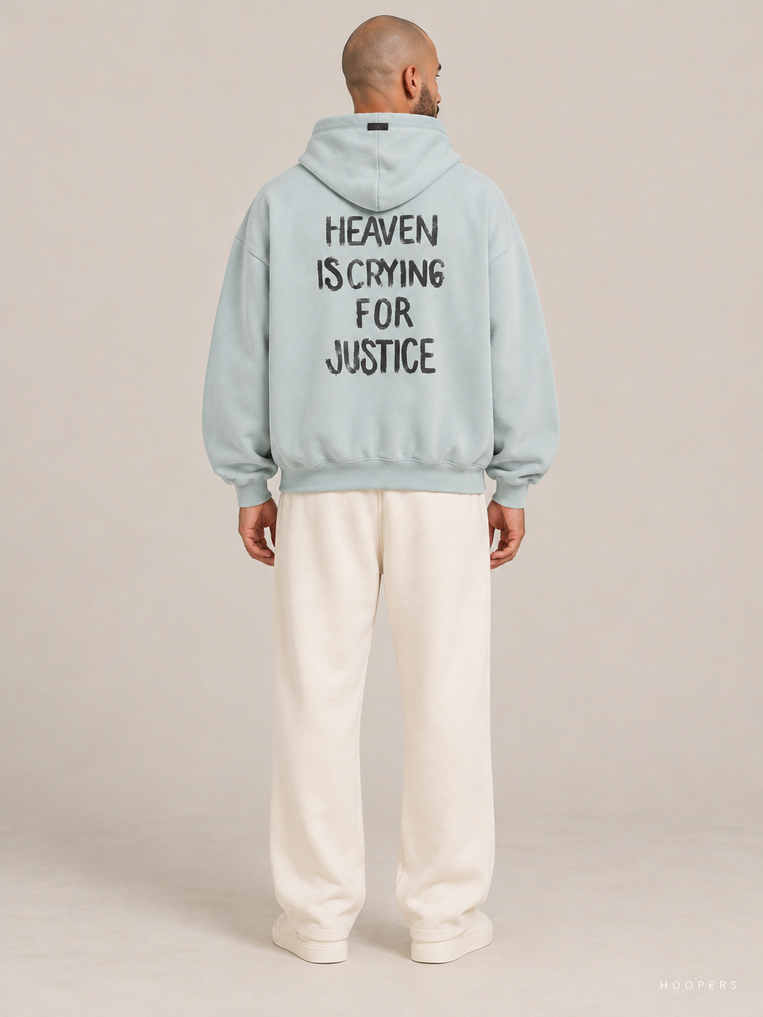 קפוצ'ון Fear of God Essentials – Heaven מנטה מכובס – גב