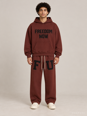קפוצ'ון Fear of God Essentials – Freedom Now חום חלודה