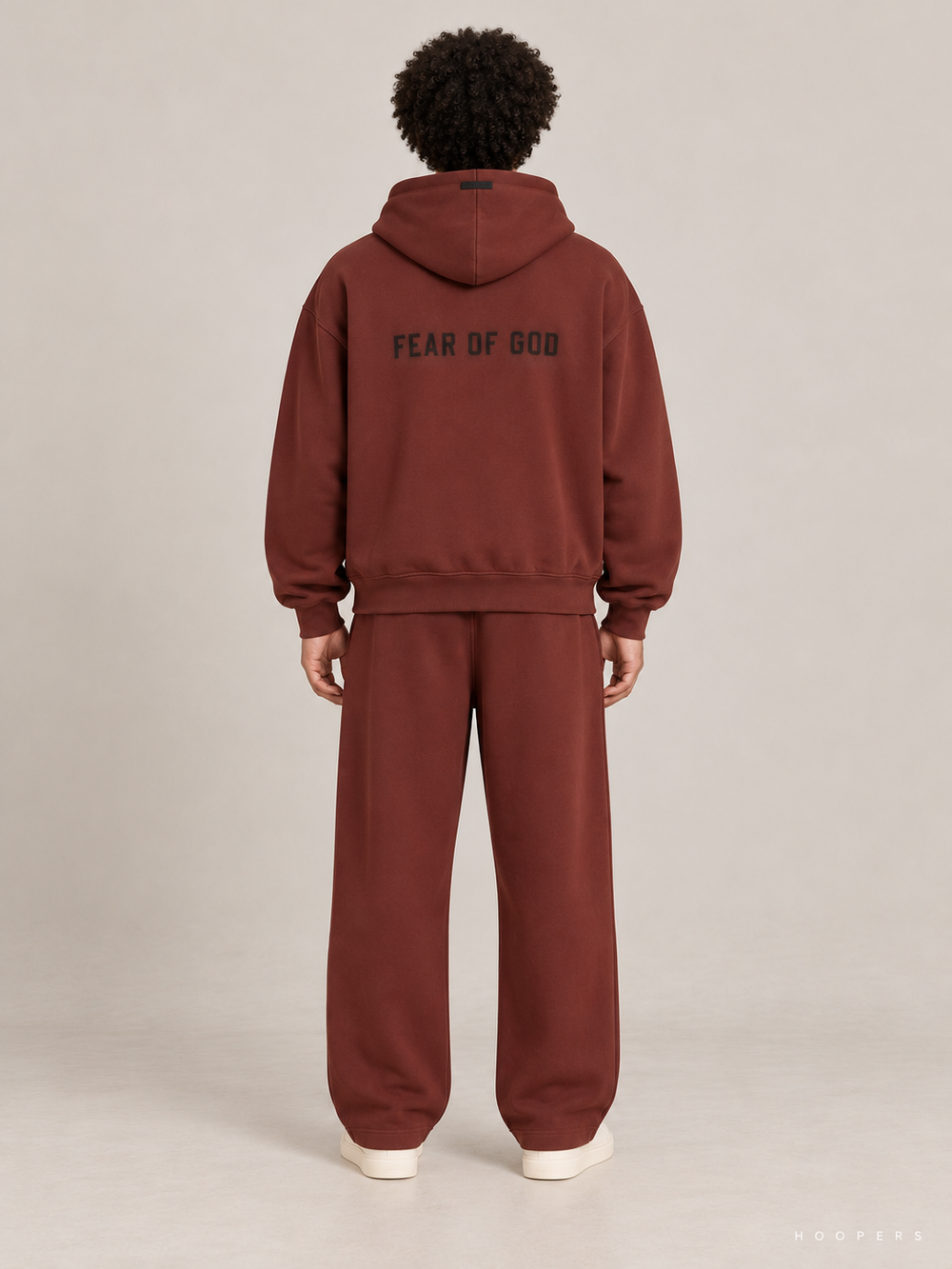 קפוצ'ון Fear of God Essentials – Freedom Now חום חלודה – גב