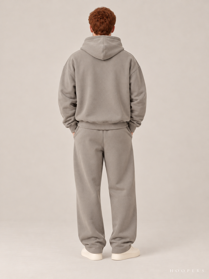 קפוצ'ון Fear of God Essentials – Arch Logo אפור – גב