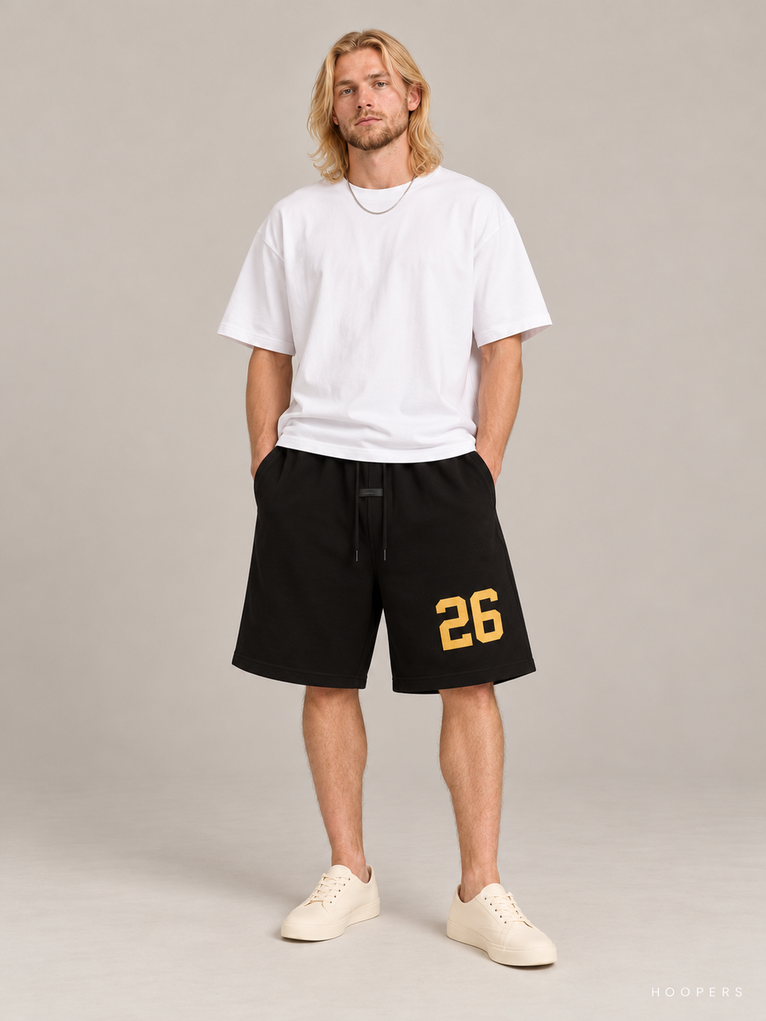 מכנס קצר Fear of God Essentials – 26 שחור – חזית