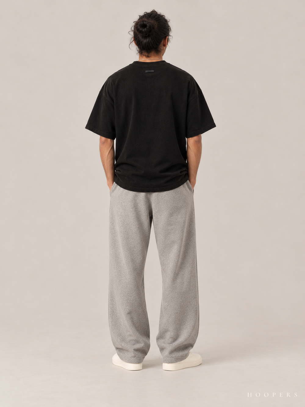 חולצת Fear of God Essentials – Horse שחור וינטג' – גב