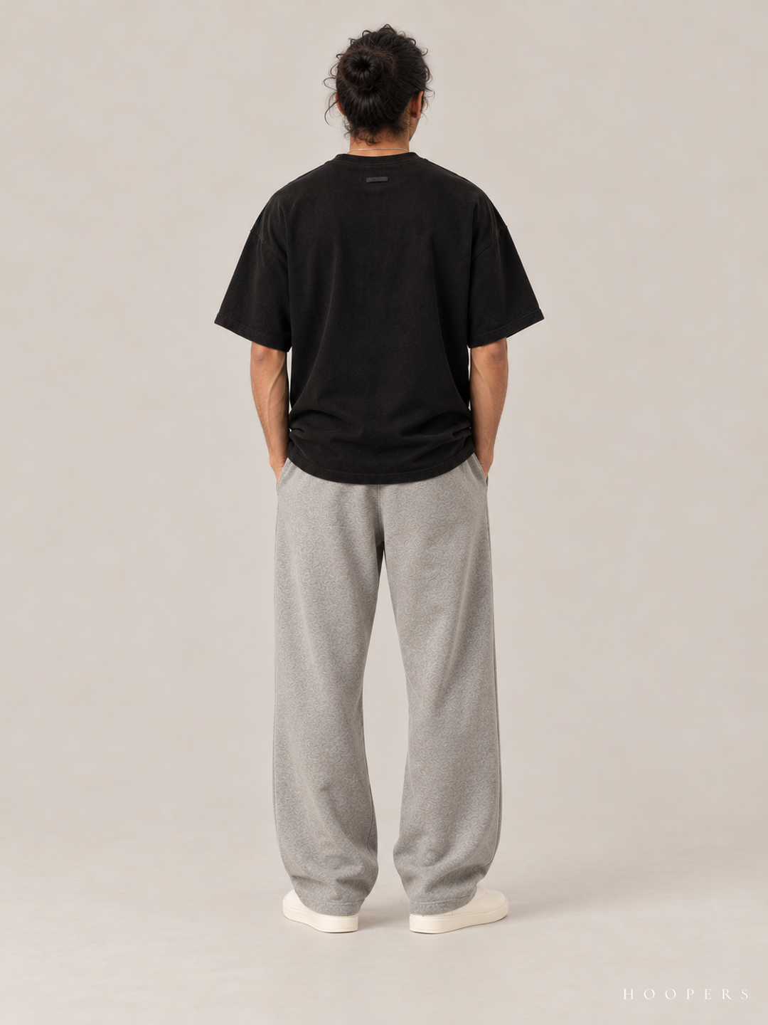 חולצת Fear of God Essentials – Horse שחור וינטג' – גב