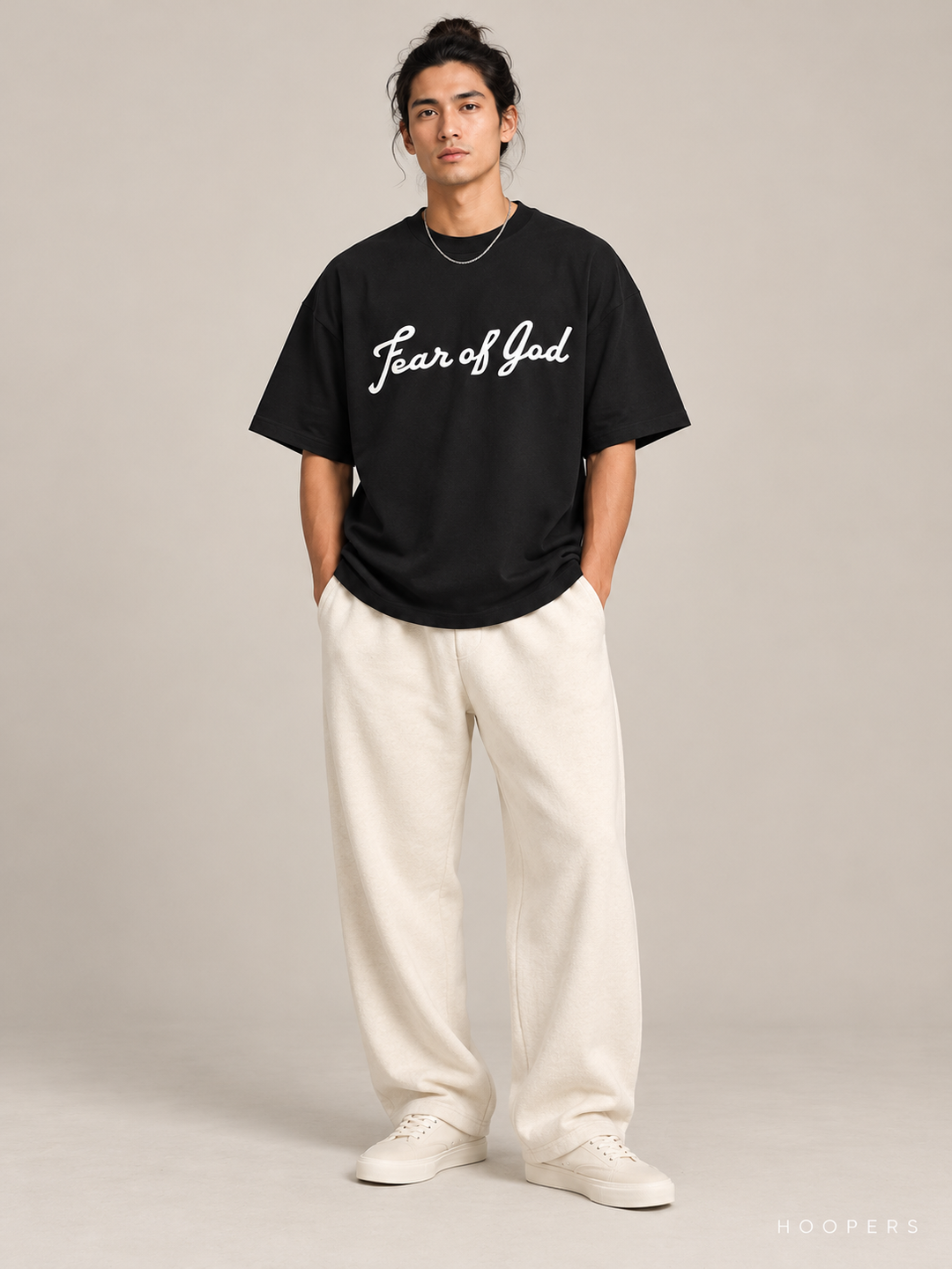 חולצת Fear of God Essentials – Signature שחור – חזית