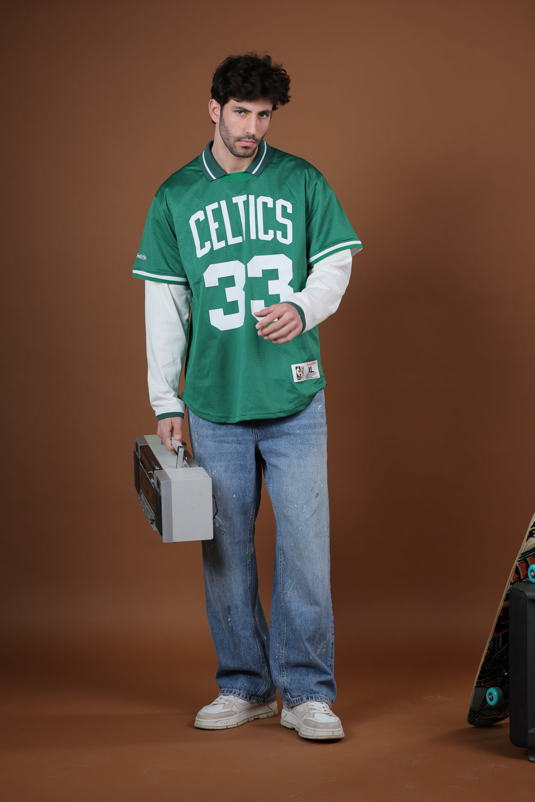 חולצת NBA לארי בירד בוסטון סלטיקס – ירוק מהדורת רטרו 1985/86 | HOOPERS