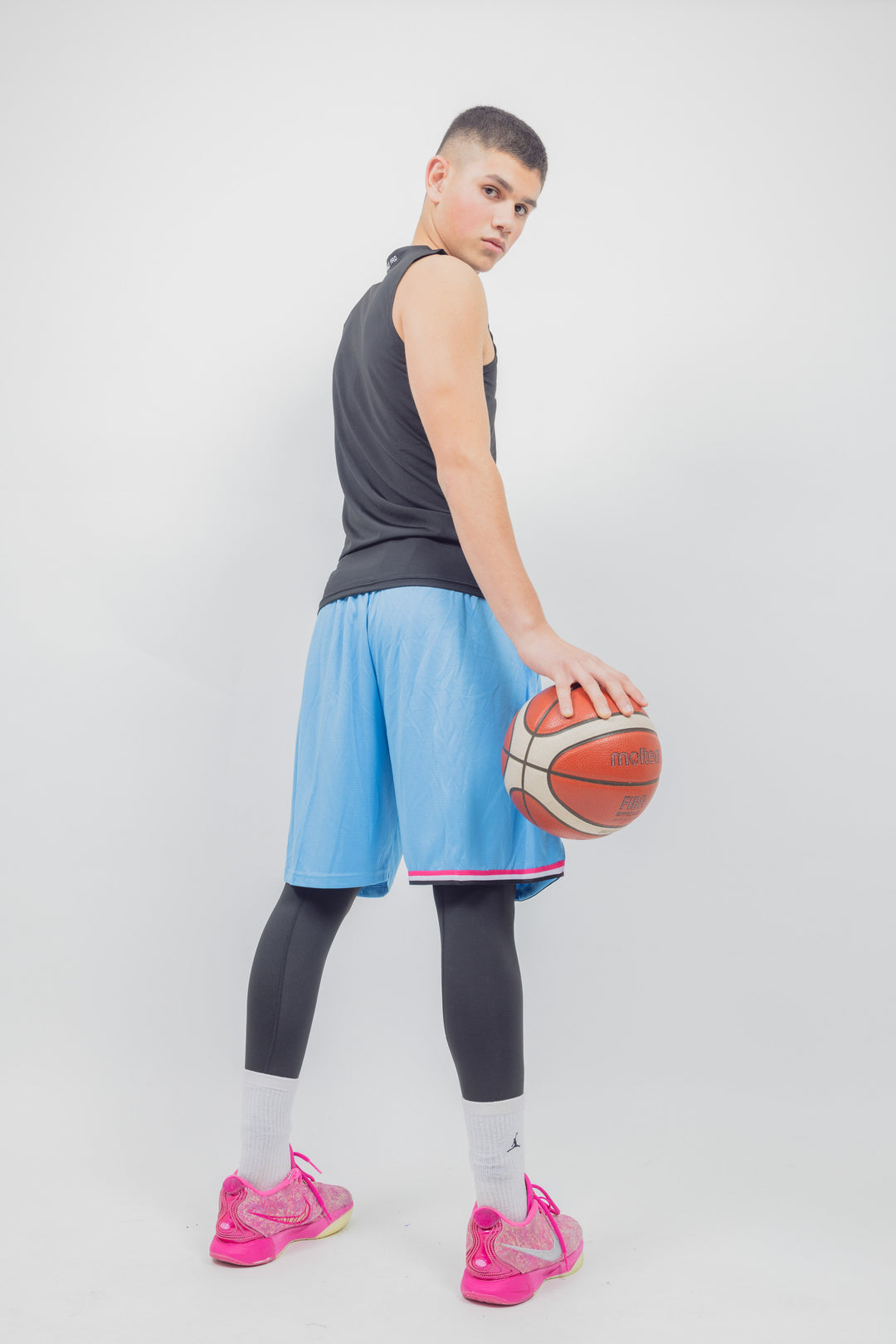 מכנסיי JUST DON תכלת וורוד מיאמי היט