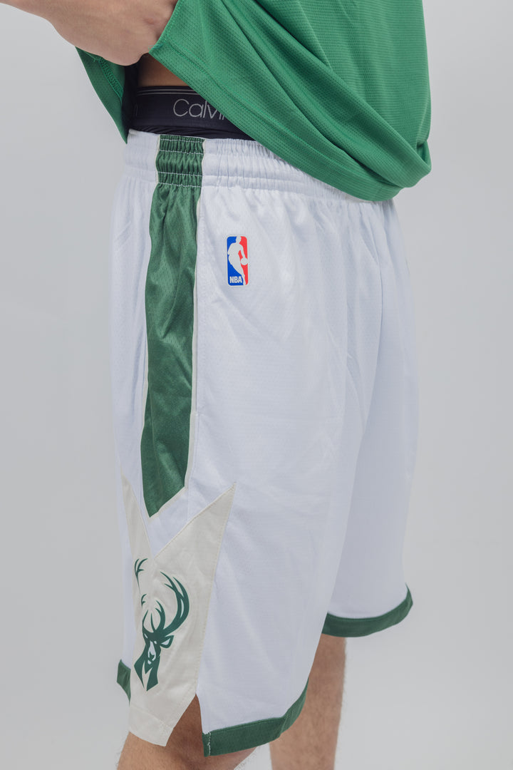 מכנסיי משחק לבנים מילווקי באקס