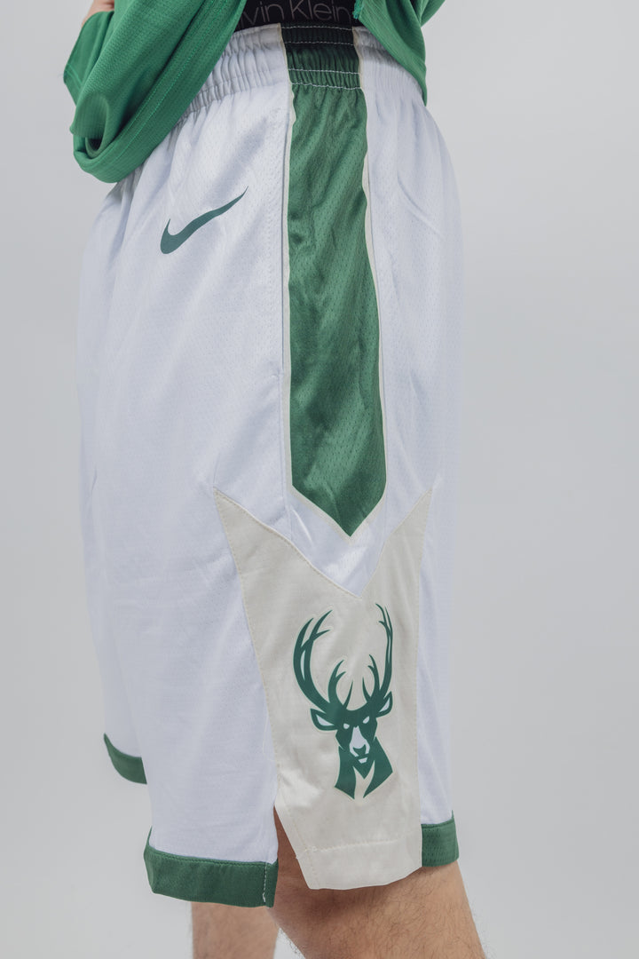 מכנסיי משחק לבנים מילווקי באקס