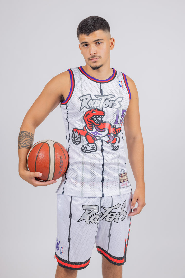 מכנסיי JUST DON לבן סגול טורונטו ראפטורס