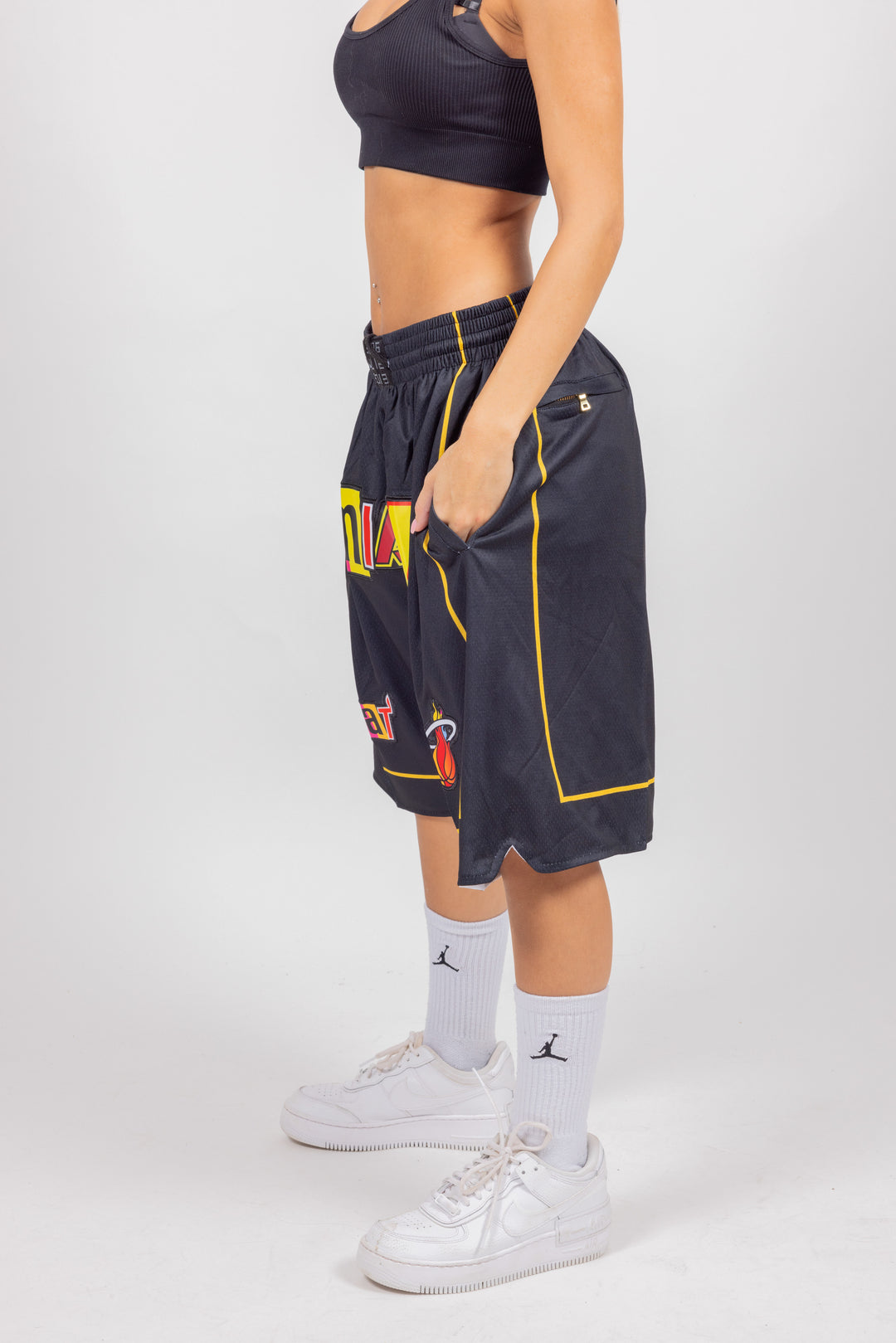 מכנסיי JUST DON שחורים מיאמי היט