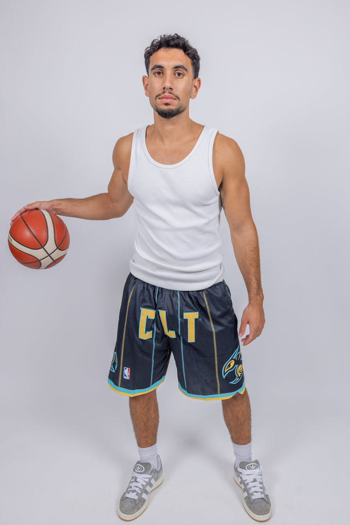 מכנסיי JUST DON שחורים שארלוט הורנטס